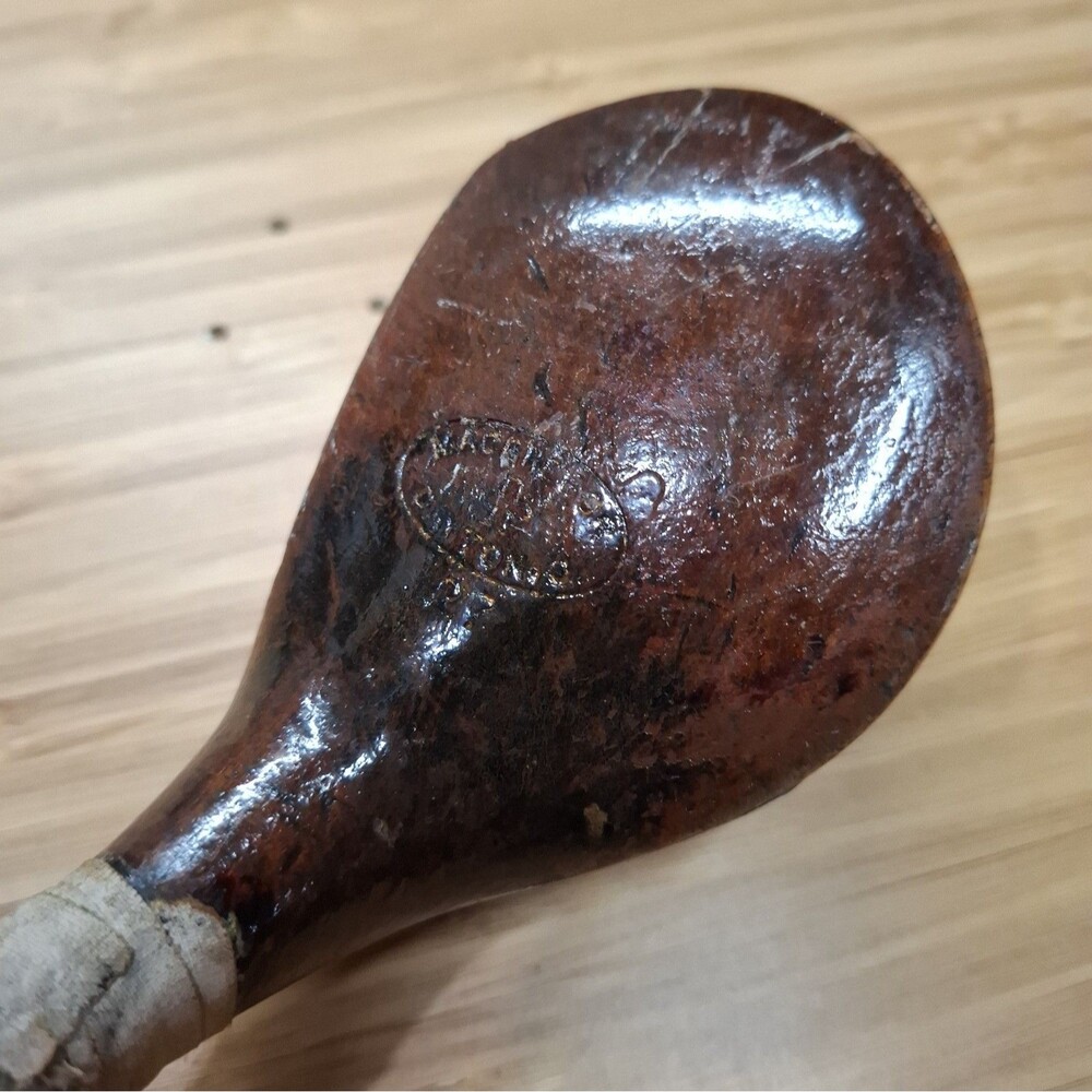 Vintage Antique MacGregor Dayton Ohio Model 27 Persimmon Wood Driver Steel Shaft